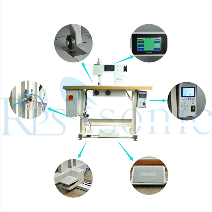 1000watt Titanium Horn Ultrasonic Sewing Machine Continuous Welding 0