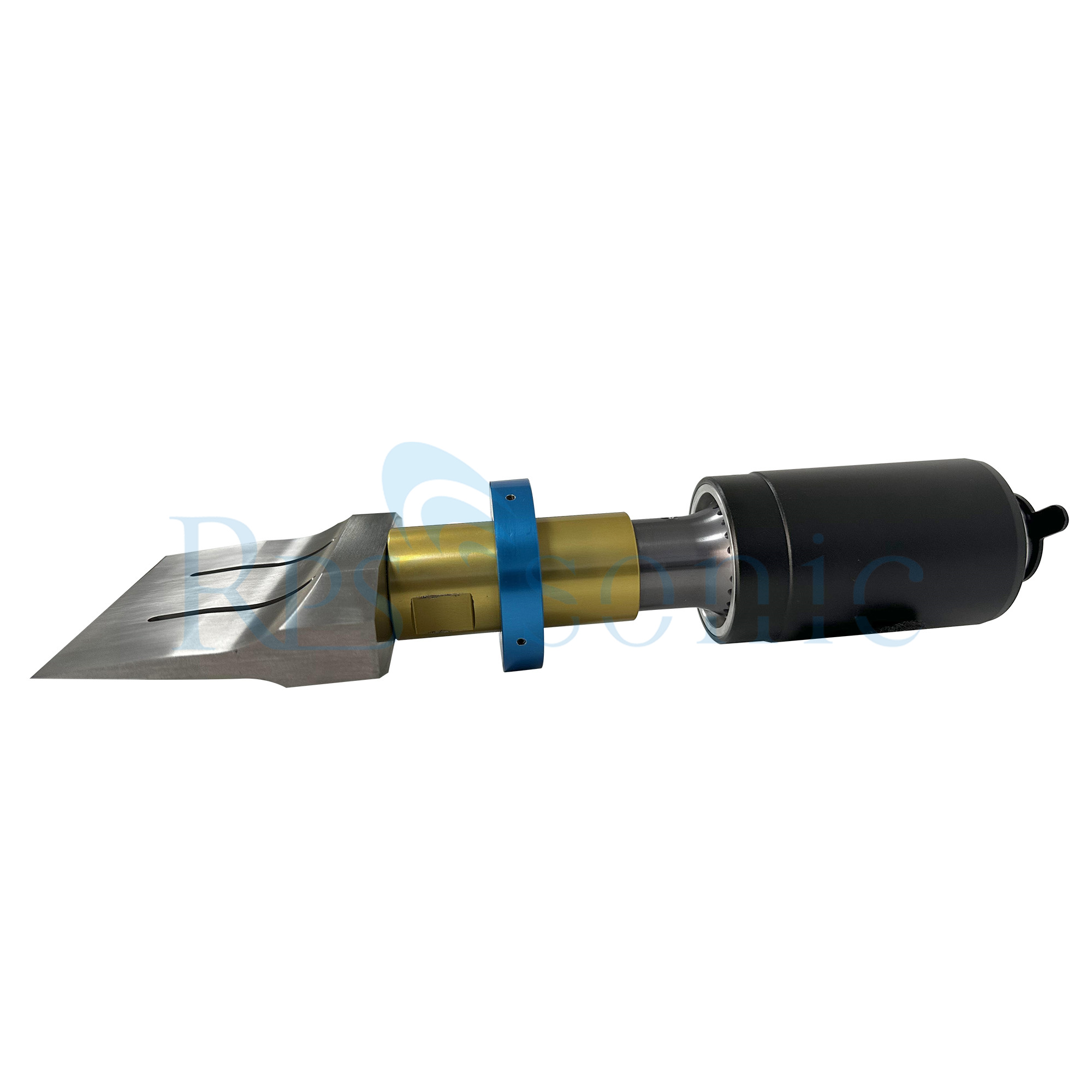 Titanium Horns Ultrasonic Rubber Cutter With 82.5mm Blade RS485 PLC Controlled