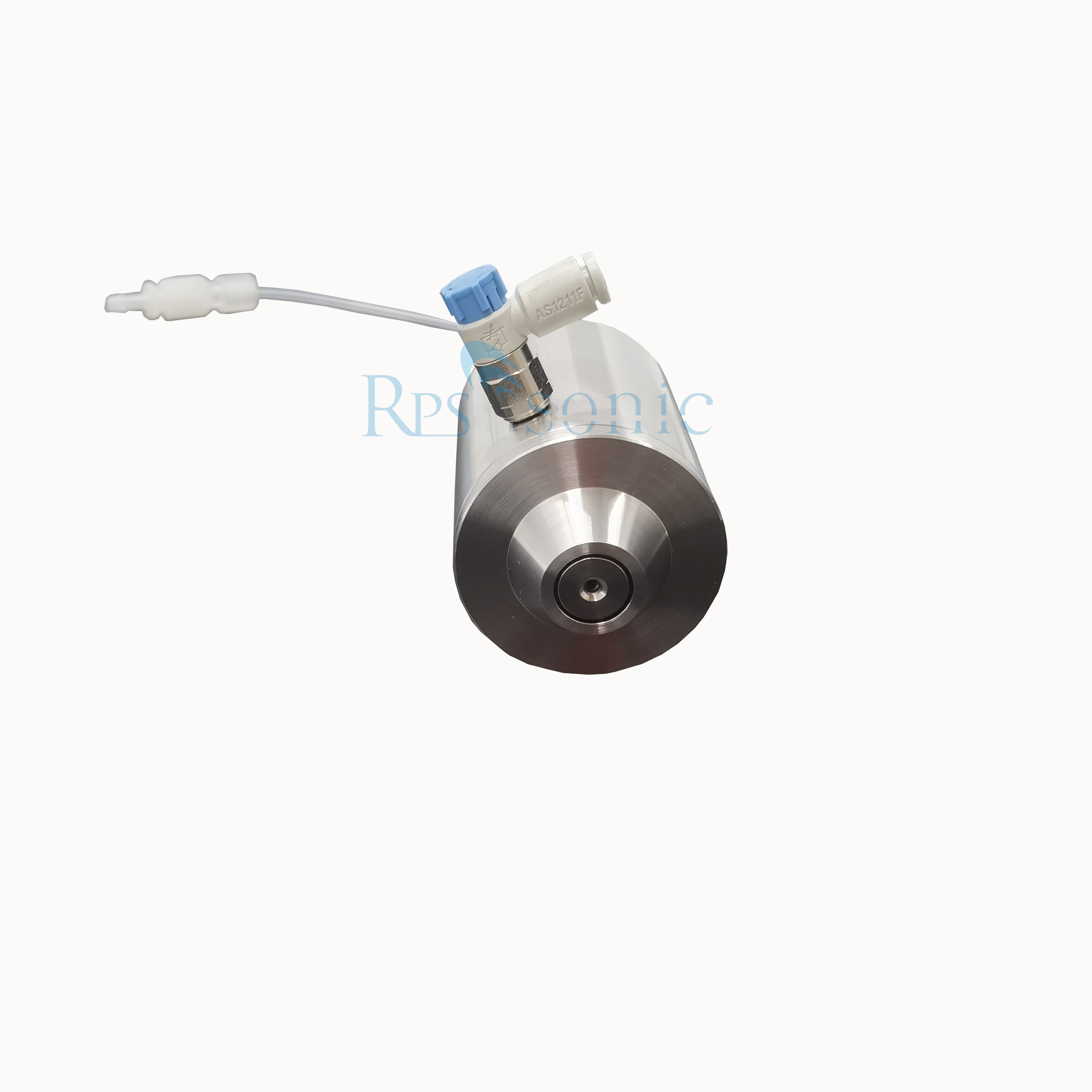 50Khz Titanium Cone Ultrasonic Spray Nozzles For Photoresists Wafer Coatings