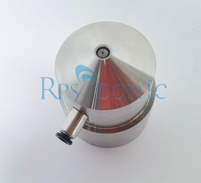 50Khz Titanium Cone Ultrasonic Spray Nozzles For Photoresists Wafer Coatings 1