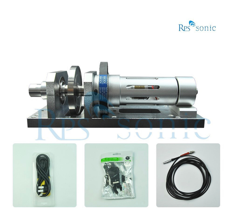 Titanium horn ultrasonic rotary welding system for ultrasonic sewing machine TPU welding