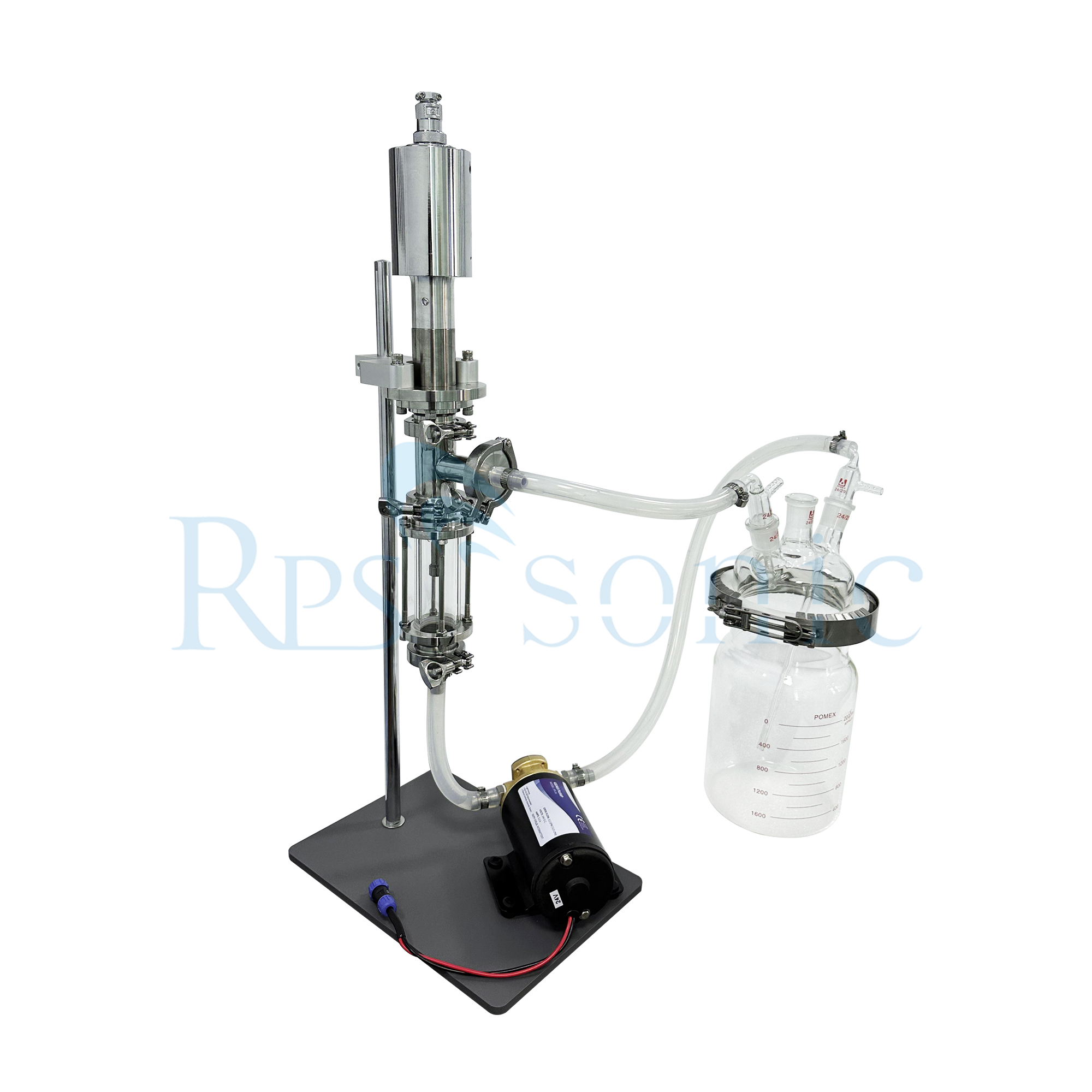 20kHz 1500w Ultrasonic circulation system ultrasonic sonicator probe with flow cell