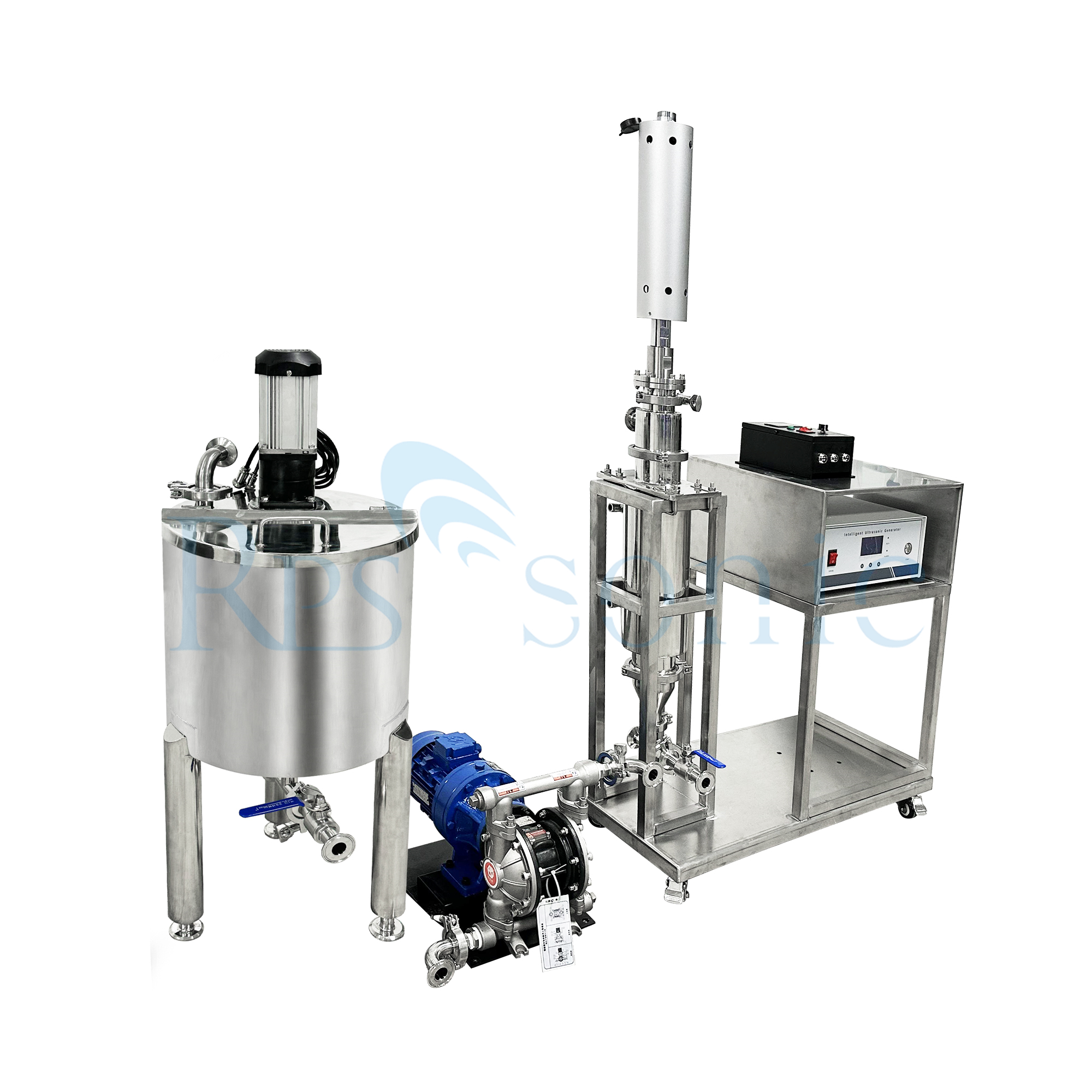 30L reactor ultrasonic paint dispersion equipment with flow cell