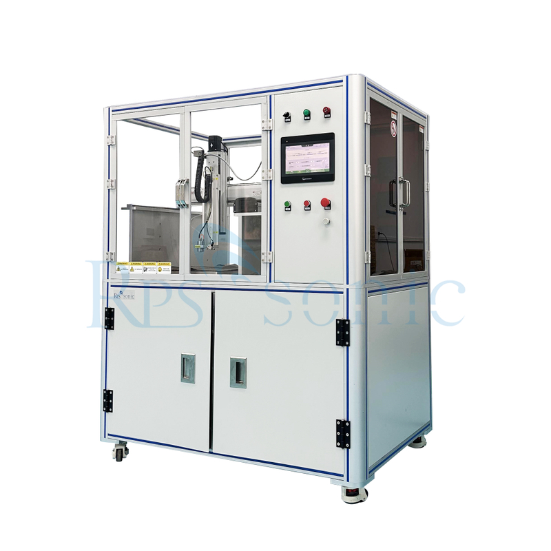 Automatic ultrasonic spray coating machine for Spraying medical textiles/bandages