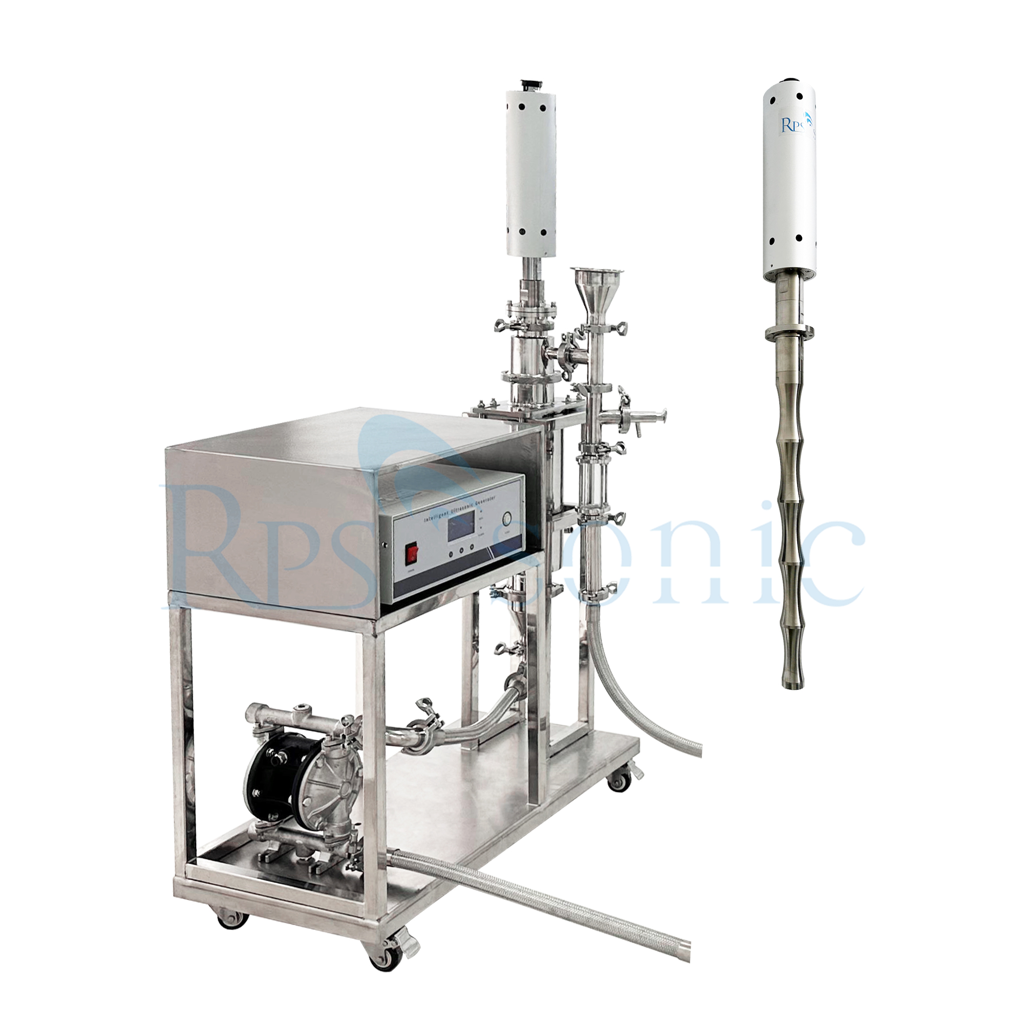 3000watt Ultrasonic Circulation Homogenizer with Process Tank