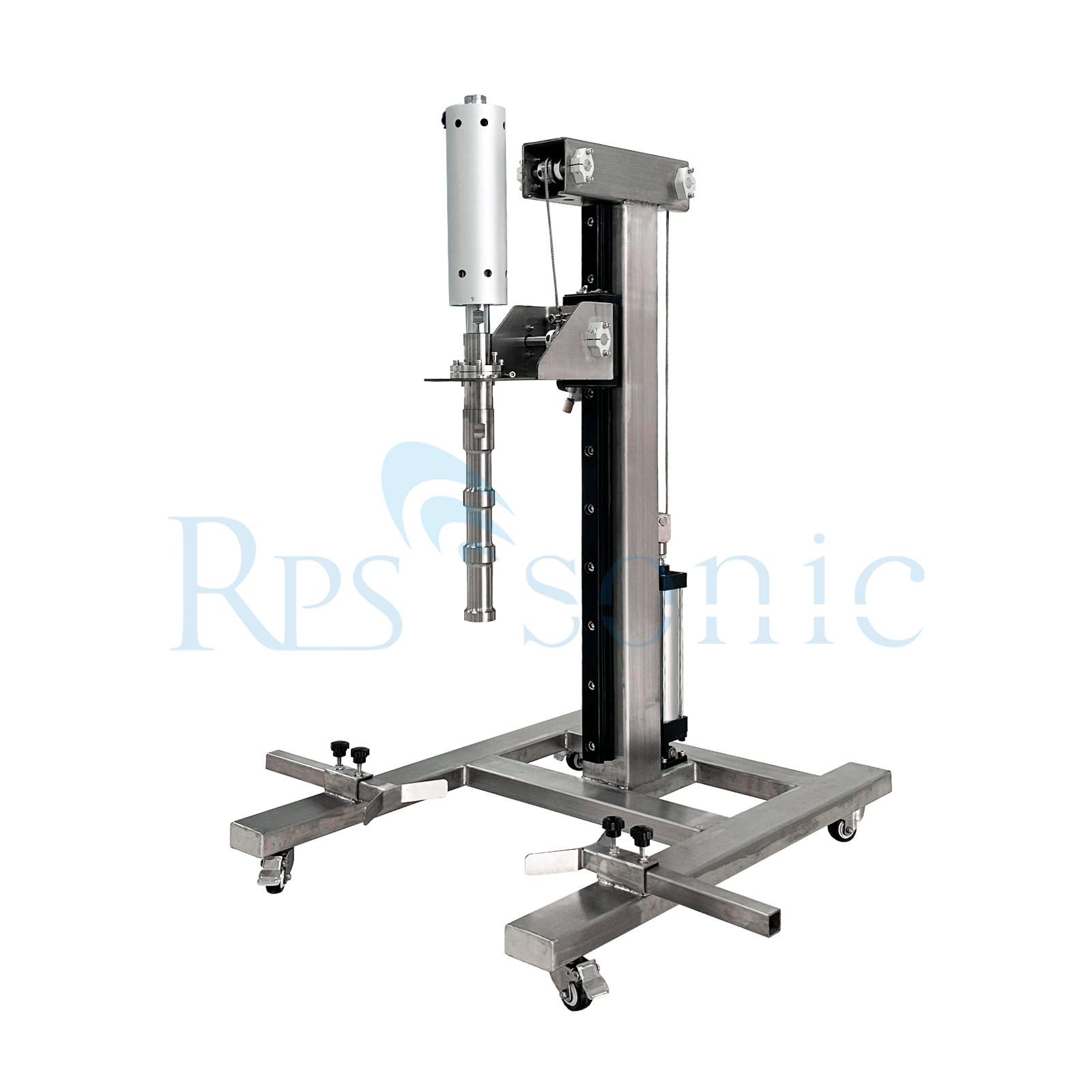 Industrial ultrasonic homogenizer extraction machine with Pneumatic lifting table