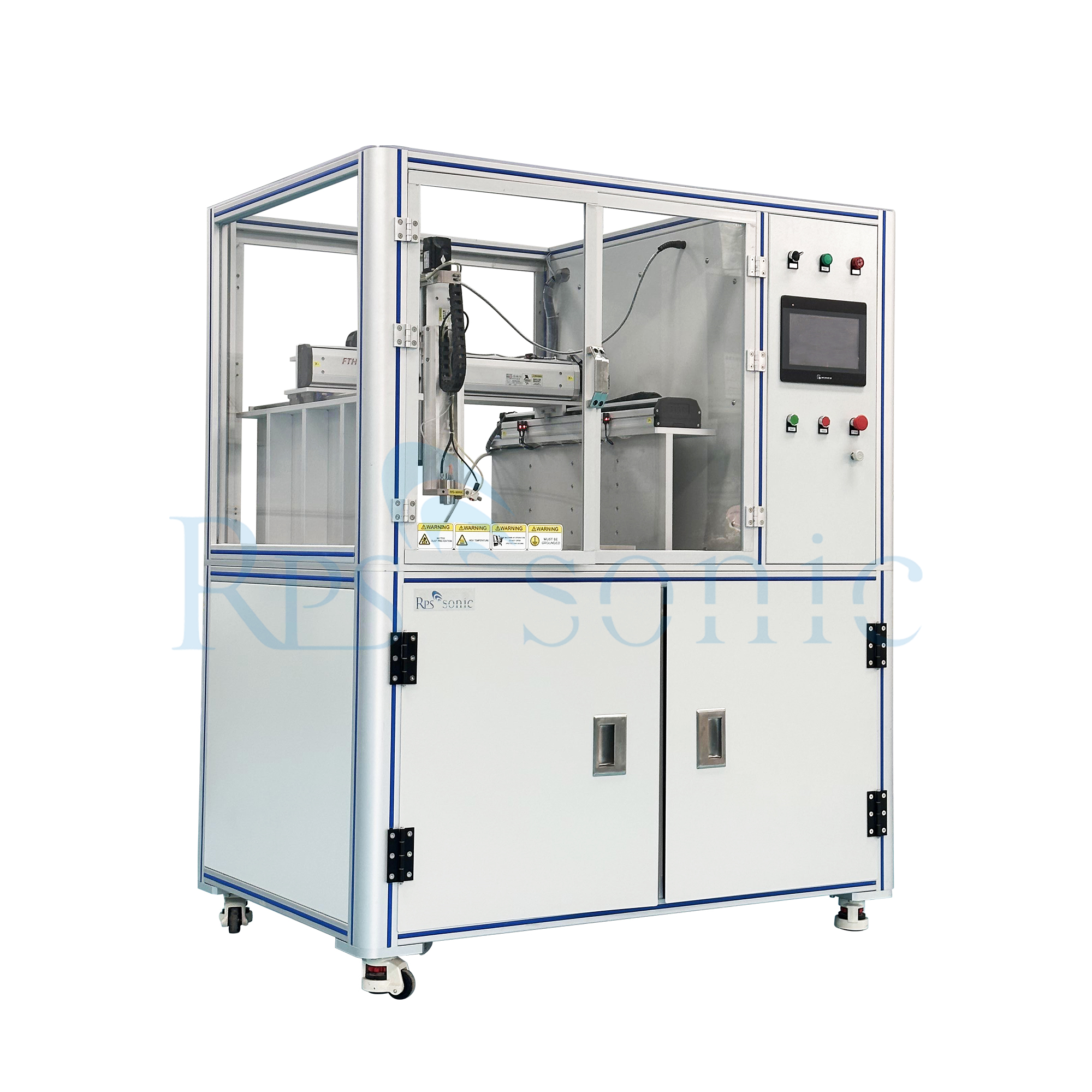 Automatic ultrasonic spray coating machine for Spraying medical textiles/bandages