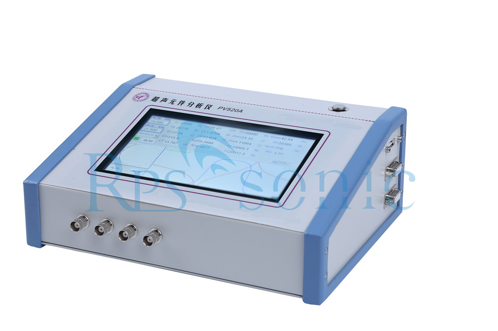 What is the function of an ultrasonic impedance analyzer?
