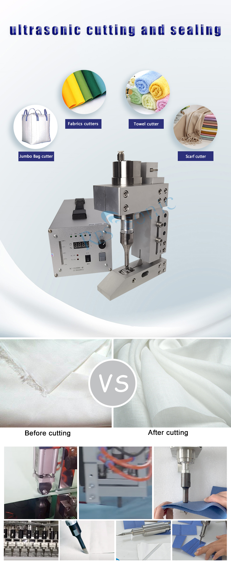 ultrasonic cutting and sealing