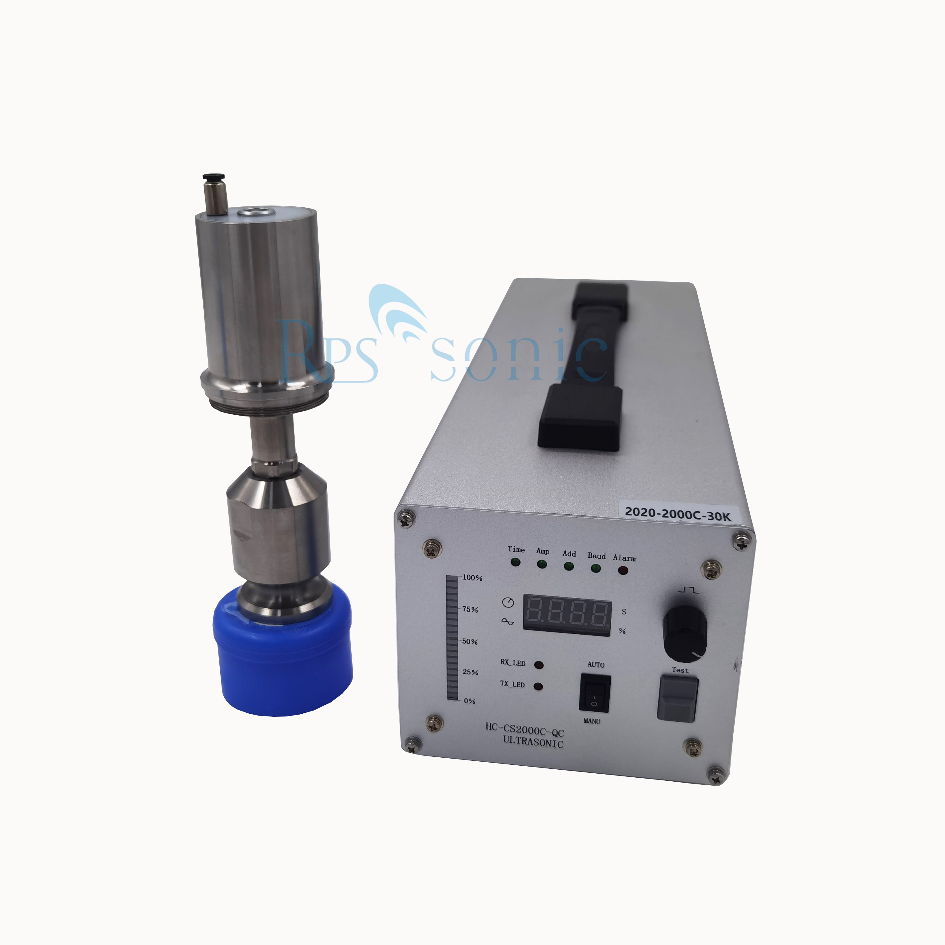 Cup ultrasonic welding machine install on producation line